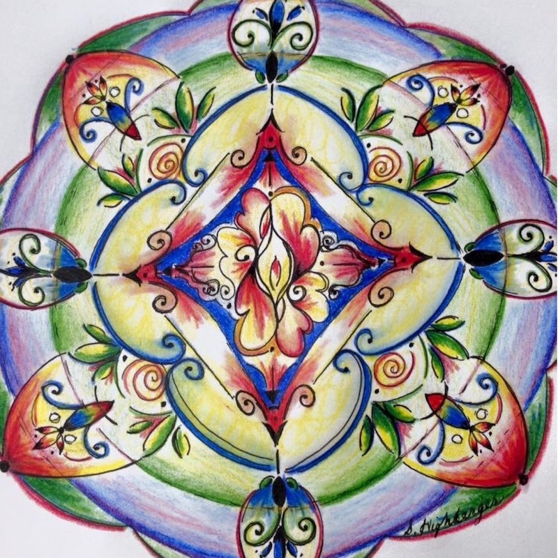 mandala created by sharon highberger