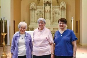 L-R: Sisters Marcia Ziska, Mary Rardin, and Jennifer Halling